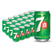限地区：百事可乐 七喜 7up 柠檬味 330ml*24听*2件