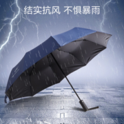 惠寻 全自动雨伞 10骨 藏青