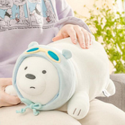 MINISO 名创优品 咱们裸熊系列 白熊抱枕39*21cm