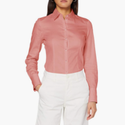 HUGO BOSS 雨果博斯 女士棉质立领长袖衬衫 50416895  直邮含税到手￥380.61