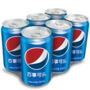 pepsi 百事 可乐 碳酸饮料 330ml*6听