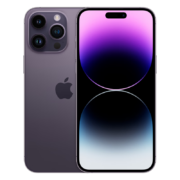 PLUS会员、需抢券：Apple 苹果 iPhone 14 Pro 5G智能手机 256G 暗紫色 广东移动优惠-139元套餐