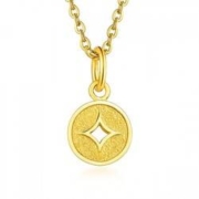 19日10点：LUKFOOK JEWELLERY 六福珠宝 铜钱足金吊坠 约0.71g B01TBGP0014