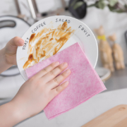 京东特价APP、需用券：绿盒子 厨房椰壳抹布 20*15cm 2片装*3件