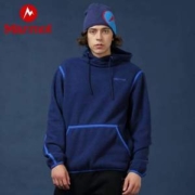 降￥34新低！Marmot 土拨鼠  男款羊羔绒连帽卫衣 V83581 2色
