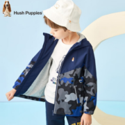 Hush Puppies  暇步士 男童植物花卉连帽风衣外套