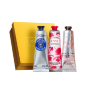 学生会员：L'OCCITANE 欧舒丹 护手霜礼盒（乳木果+玫瑰+樱花各30ml）赠8支小样+礼袋
