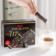 UCC 悠诗诗 117冻干速溶咖啡粉便携装60P*2盒 赠117冻干黑咖啡90g/瓶