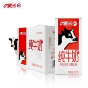 晨光乳品 全脂纯牛奶 200ml*12盒*2箱