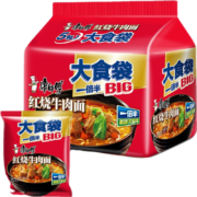 概率券、需抢券、京东特价APPpp：康师傅 大食袋 红烧牛肉面5连包