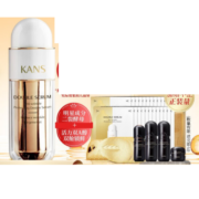 PLUS会员：KANS 韩束 双管塑颜抚纹精华液36ml（赠 双管精华液1.5ml*24+黑金旅行套+眼膜5片）