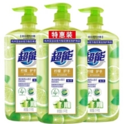 88VIP：超能 离子去油洗洁精 柠檬护手 1kg*3瓶