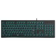 aigo 爱国者 V600 104键 有线薄膜键盘 墨黑 混光