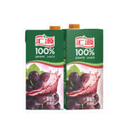 汇源 100%果汁 1L*2盒（橙汁+葡萄汁）