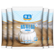 粤盐 无碘盐精制盐 500g*5袋