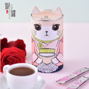 御罐云南普洱茶熟茶玫瑰香茶晶冲泡茶化石16条32g罐装
