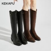 KEKAFU 珂卡芙 女士英伦风瘦瘦靴 12237256