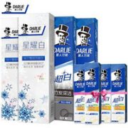 DARLIE 好来 星耀白竹炭双重焕白牙膏 4支装共640g（赠小苏打牙膏40g*4）