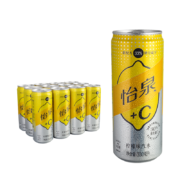 怡泉 Schweppes +C 柠檬味 汽水 含维C 330ml*12罐*3件