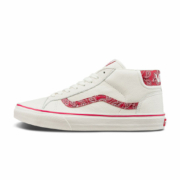 VANS 范斯 Mid Skool 后标LOGO腰果花拼接男女板鞋