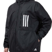 23日10点、限尺码：adidas 阿迪达斯 男款运动连帽夹克 H42037