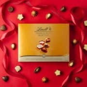 旗舰店发货，Lindt 瑞士莲 雪花牛奶夹心巧克力礼盒 195g