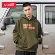 简约休闲！Baleno 班尼路 男士印花棉质卫衣 88031255-N