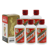 PLUS会员、需抢券：MOUTAI 茅台 飞天茅台 53%vol 酱香型白酒 100ml*5瓶 整箱装