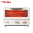 东芝 TOSHIBA TD7080电烤箱家用台式小型迷你小烤箱日式网红复古烘焙风炉机械式操作立体烘烤 杏色 8L