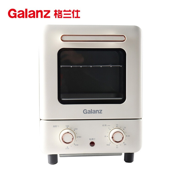 格兰仕(Galanz) 12L迷你小烤箱 家用多功能 精准控温简易操作 立式复古小贝烤啦 KB12-P3