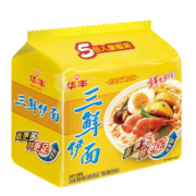 概率券、需抢券、京喜特价APP：华丰 三鲜伊面 三鲜原味 86g*5包
