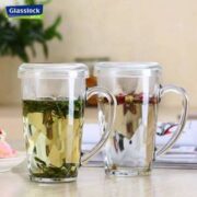 韩国进口，Glasslock 进口钢化玻璃杯 带盖 360mL