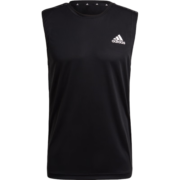 adidas阿迪达斯官方男装速干三条纹舒适运动健身背心GM2130 黑色 A/M(175/96A)
