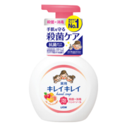 狮王(Lion) 儿童洗手液 抑菌植物性水果香 清爽型 500ml 日本原装进口