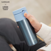 PLUS会员！LOCK&LOCK 乐扣乐扣 LHC3280BLU 鎏金弹跳保温杯 配茶网 360ml