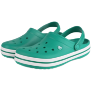 Crocs卡骆驰洞洞鞋男鞋女鞋2021春季新款卡骆班户外沙滩鞋舒适透气凉鞋休闲凉拖鞋 深绿 41-42码/M8W10/内长26cm