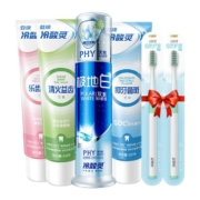 88VIP：冷酸灵 固齿优护抗敏感清火牙膏100g*3支+极地白130g*1支