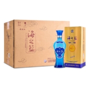 京东百亿补贴：洋河 海之蓝 绵柔浓香型白酒 42度 520ml*6瓶 整箱装