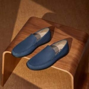 ECCO 爱步 Moc 2.0 男士真皮一脚蹬休闲皮鞋570994