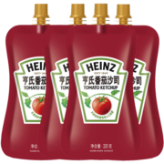 亨氏(Heinz) 番茄酱 袋装番茄沙司 意大利面薯条酱 320g*4袋装