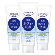 KOSE COSMEPORT 高丝魅宝 softymo 净透卸妆洁面乳 （亮白保湿）150g*3支