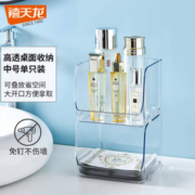 分类存放！Citylong 禧天龙 桌面收纳盒 透明 中号