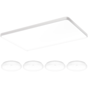 雷士照明（NVC）  led吸顶灯客厅灯长方形灯饰 北欧现代简约遥控调光客厅灯饰全屋 力荐！【方影】主灯遥控+卧室*4