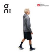 On昂跑 新一代男款舒适运动跑步帽衫 Hoodie Rock 石灰 L