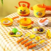 88VIP！小黄鸭 过家家套装迷你做饭玩具 23件套