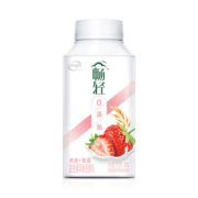 伊利畅轻 0添加 燕麦+草莓口味250g*4瓶生牛乳果粒低温酸奶发酵乳1