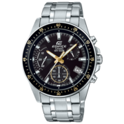 卡西欧（CASIO）男士手表EDIFICE石英腕表防水经典三眼表盘学生手表男送男友礼物 EFV-540D-1A9基础款+秒表计时