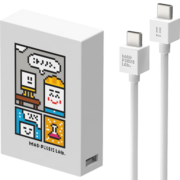 黑鱼（ounuo） 干电人10000毫安20W快充充电宝自带线薄小巧便携迷你适用苹果华为手机PD快充 大白礼盒（充电宝+快充头+双头线）