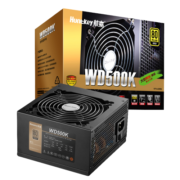航嘉（Huntkey） WD500K金牌 额定500W台式电脑电源宽幅电压（ATX/游戏娱乐/背线） WD500K-500W金牌（4+4CPU接口） 80PLUS金牌认证（安静/稳定/高效率）
