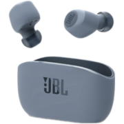 JBL W100TWS 真无线蓝牙耳机入耳式通话运动跑步迷你音乐耳机双耳传输简约设计适用苹果安卓手机 雾霾蓝 轻量化设计 舒适贴合